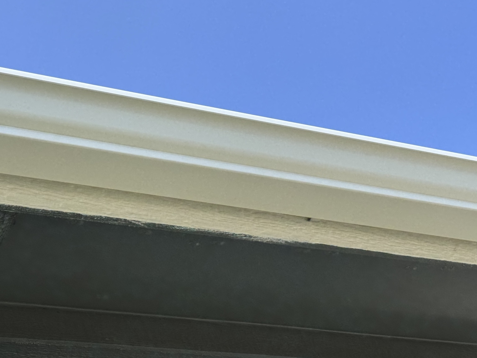 Gutter brightening after cleaning