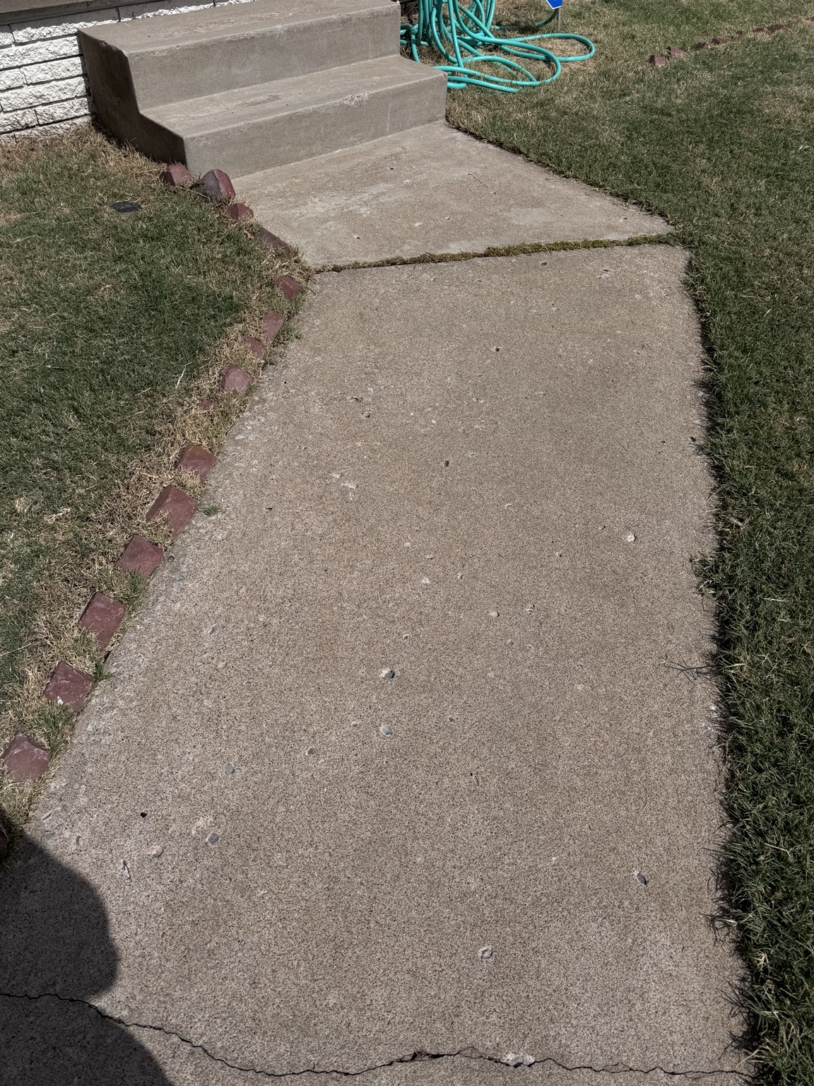 Walkway cleaning after cleaning