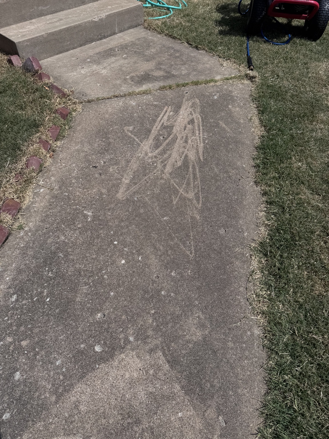 Walkway cleaning before cleaning