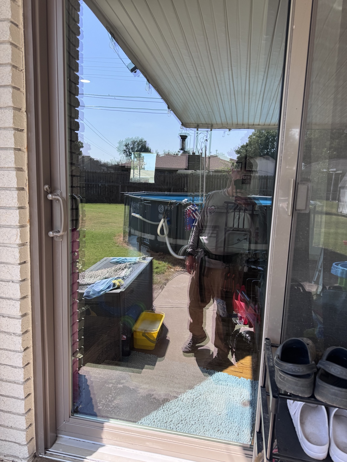 Exterior window cleaning after cleaning
